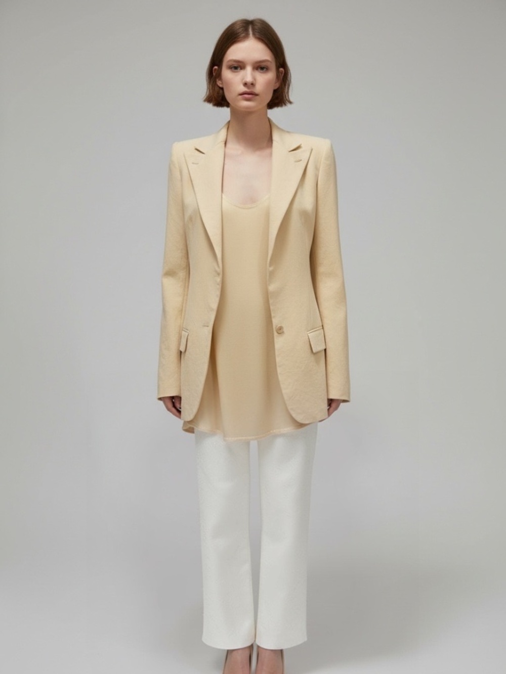 Bottega Veneta Layered Tank & Blazer Set